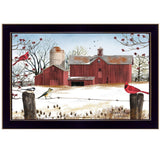 Winter Friends 2 Black Framed Print Wall Art - Homeroots