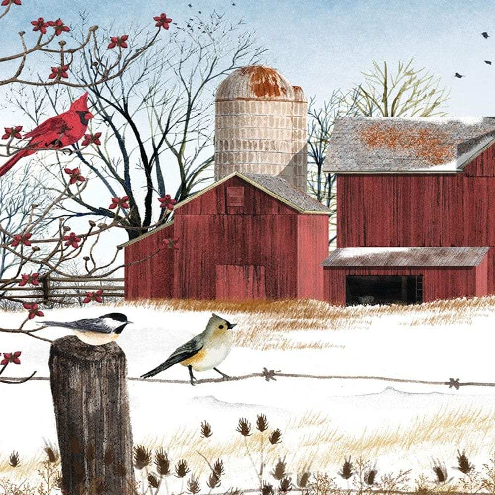 Winter Friends 2 Black Framed Print Wall Art - Homeroots - Flyclothing LLC