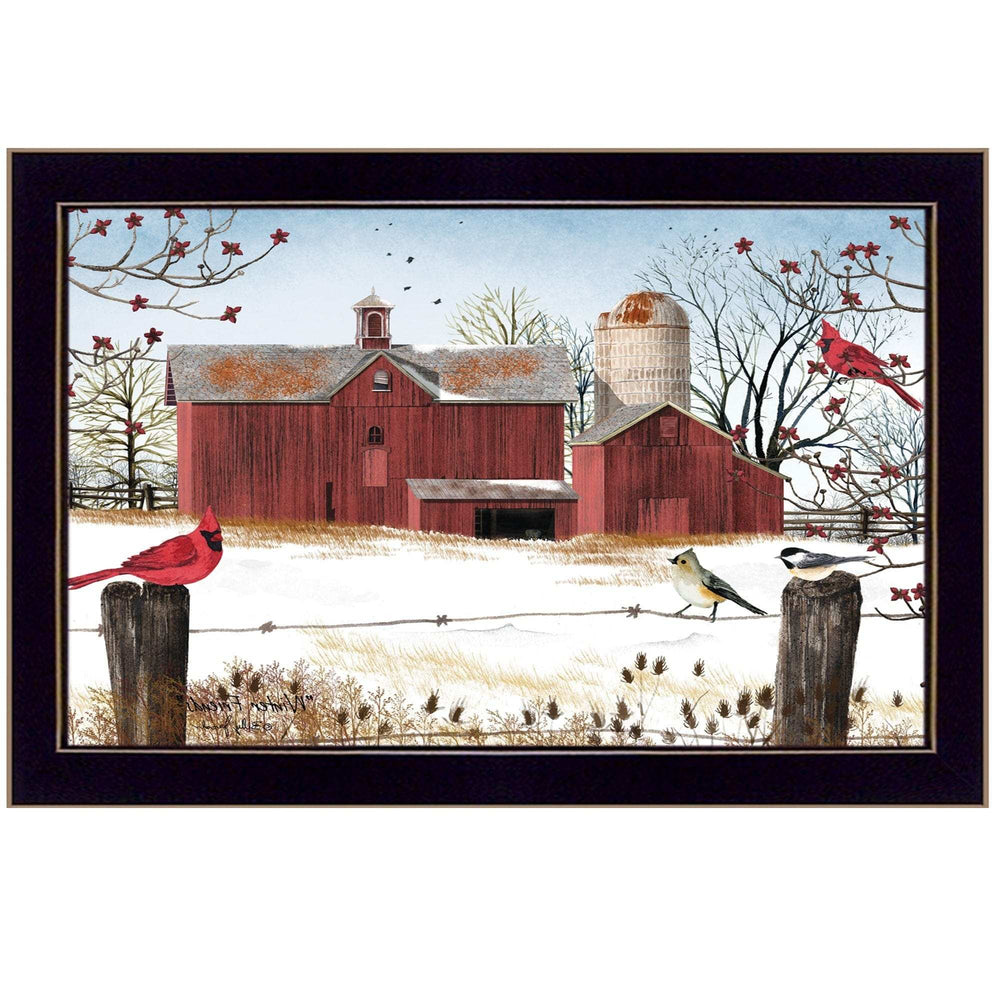 Winter Friends 2 Black Framed Print Wall Art - Homeroots - Flyclothing LLC