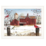 Winter Friends 7 White Framed Print Wall Art - Homeroots