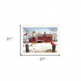 Winter Friends 7 White Framed Print Wall Art - Homeroots