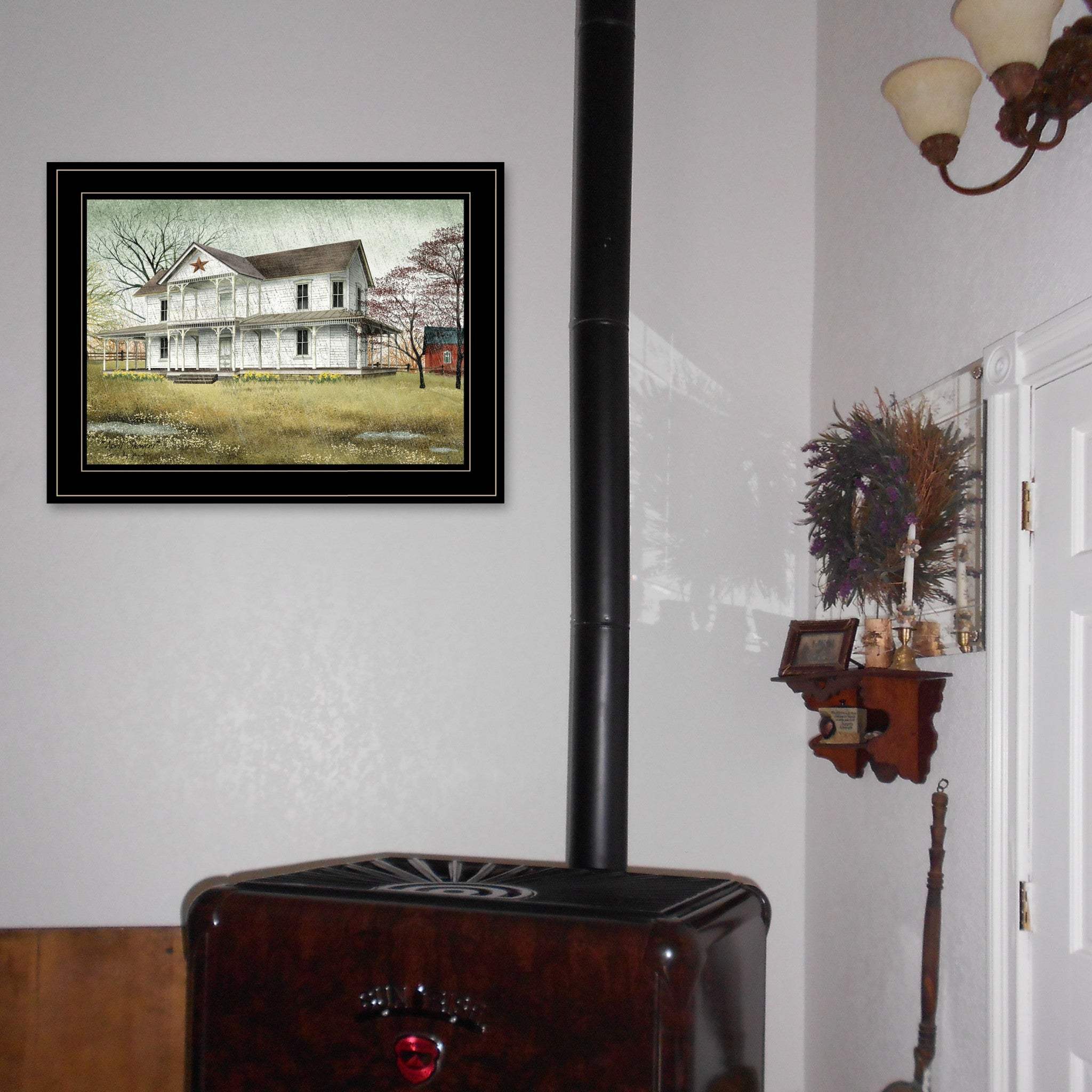 April Showers 2 Black Framed Print Wall Art - Homeroots - Flyclothing LLC