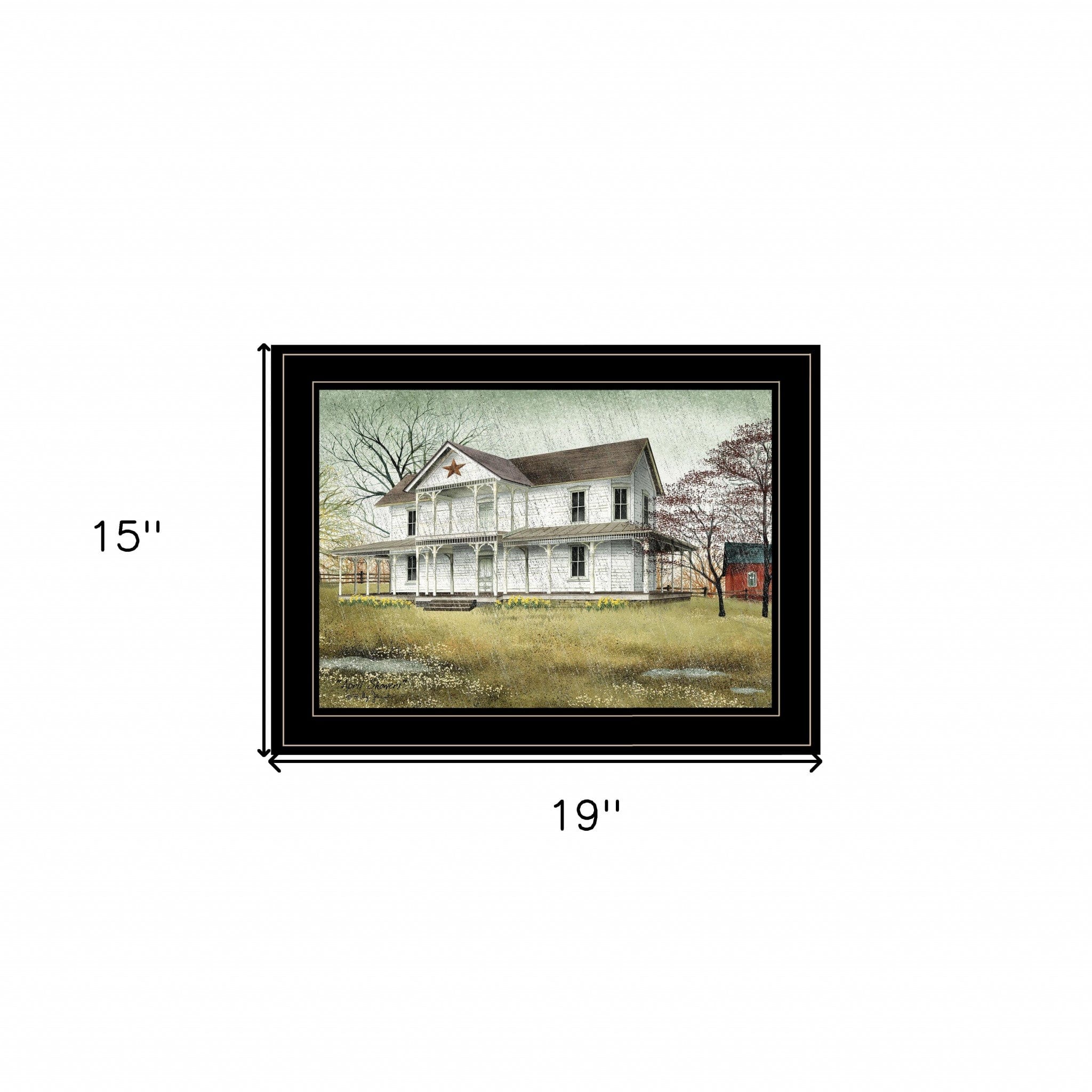 April Showers 2 Black Framed Print Wall Art - Homeroots