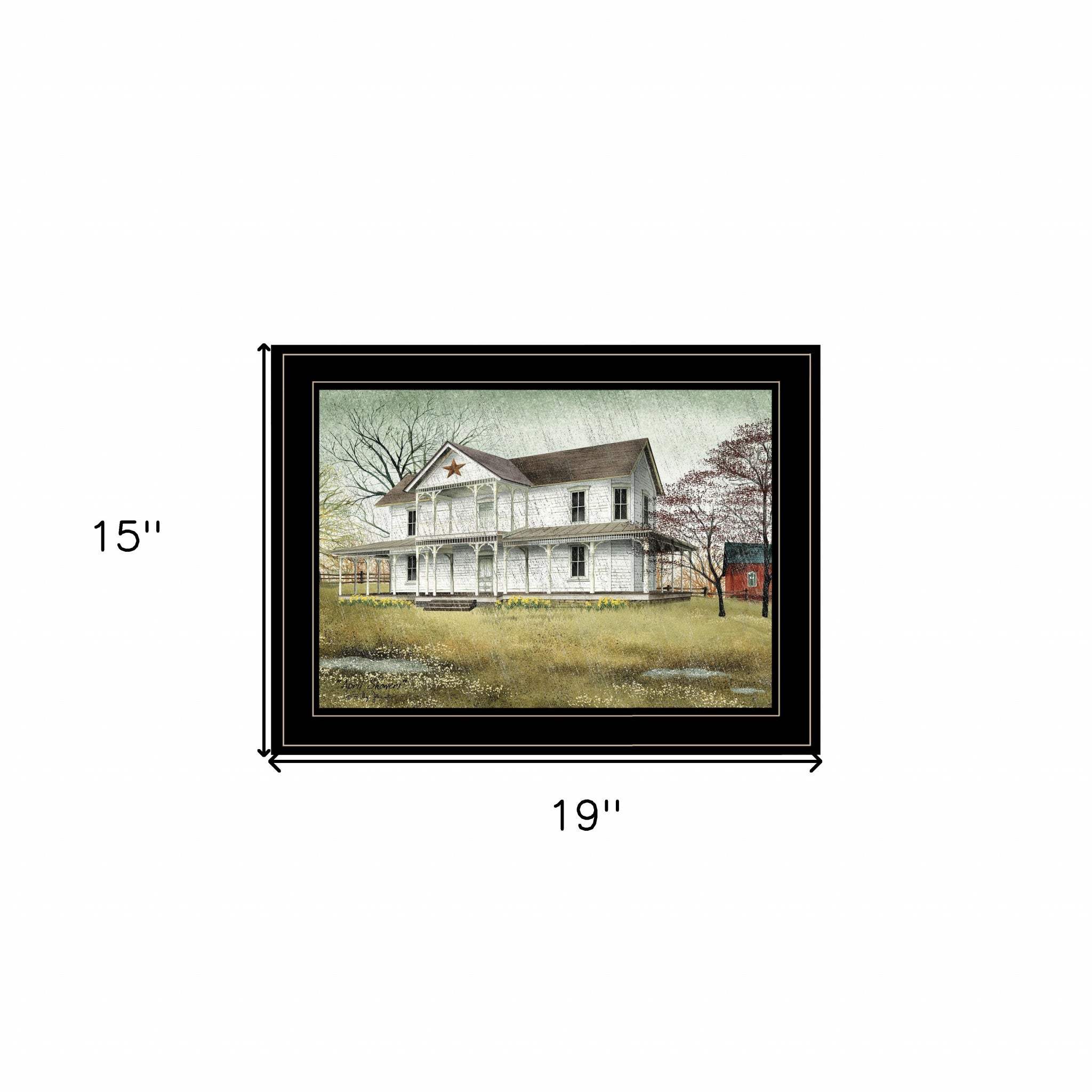 April Showers 2 Black Framed Print Wall Art - Homeroots - Flyclothing LLC