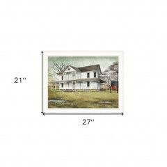 April Showers 3 White Framed Print Wall Art - Homeroots