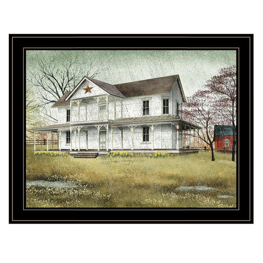 April Showers 4 Black Framed Print Wall Art - Homeroots