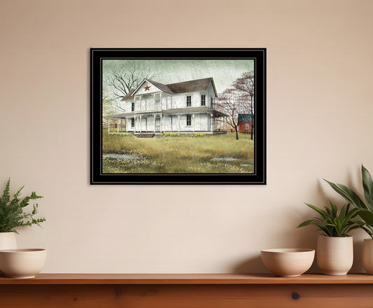 April Showers 4 Black Framed Print Wall Art - Homeroots