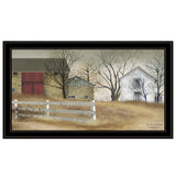 The Old Stone Barn 4 Black Framed Print Wall Art - Homeroots