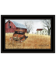 Granddads Old Truck 7 Black Framed Print Wall Art - Homeroots