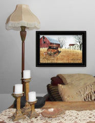 Granddads Old Truck 7 Black Framed Print Wall Art - Homeroots