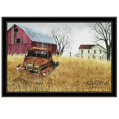 Granddads Old Truck 11 Black Framed Print Wall Art - Homeroots
