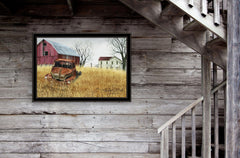 Granddads Old Truck 11 Black Framed Print Wall Art - Homeroots