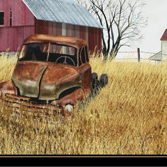 Granddads Old Truck 11 Black Framed Print Wall Art - Homeroots