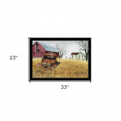 Granddads Old Truck 11 Black Framed Print Wall Art - Homeroots