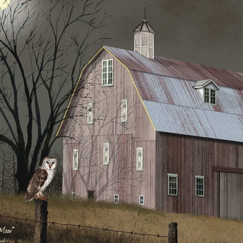 Midnight Moon 5 White Framed Print Wall Art - Homeroots - Flyclothing LLC