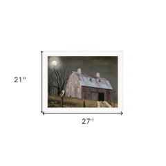 Midnight Moon 5 White Framed Print Wall Art - Homeroots