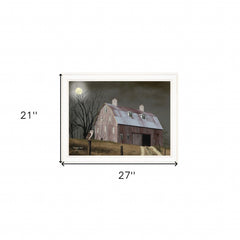 Midnight Moon 5 White Framed Print Wall Art - Homeroots