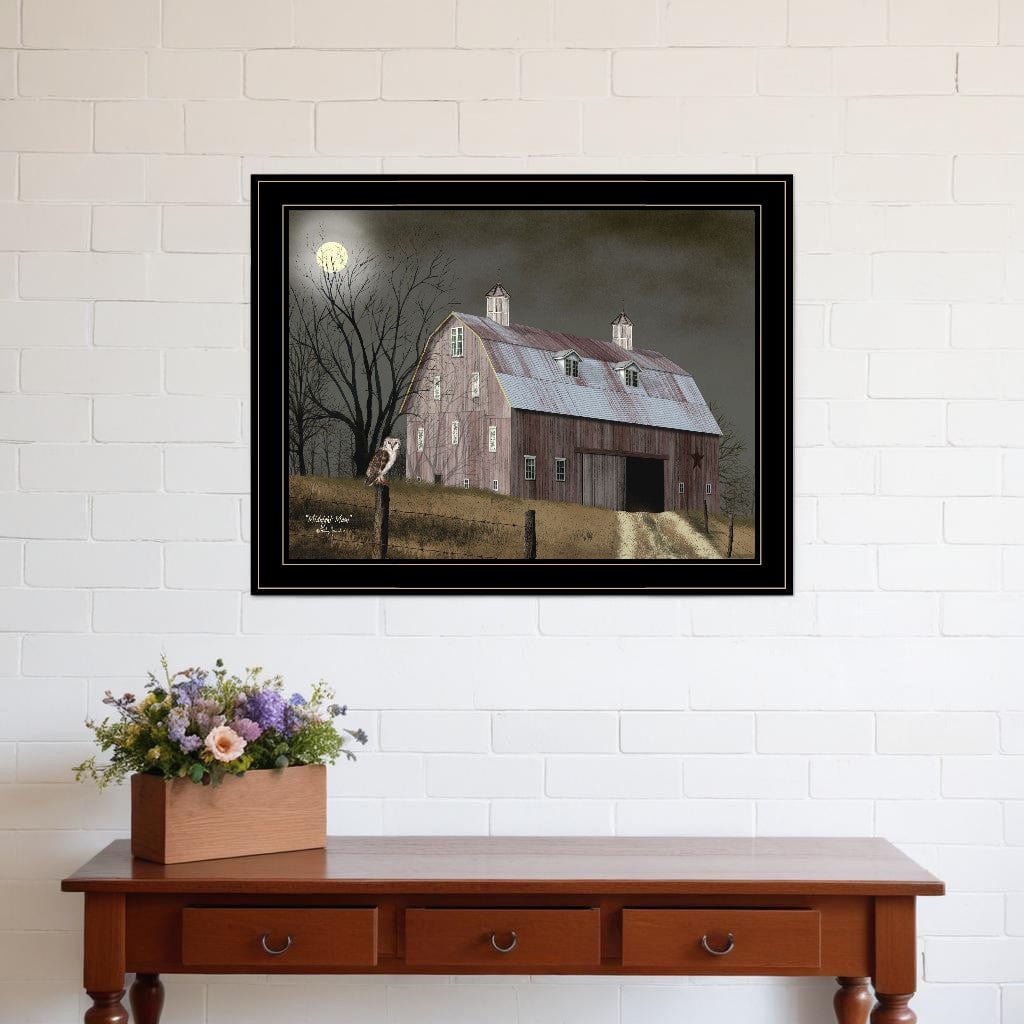Midnight Moon 6 Black Framed Print Wall Art - Homeroots