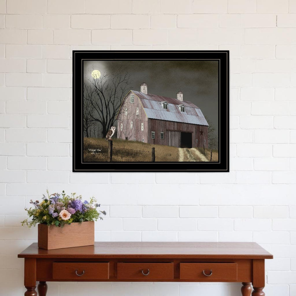 Midnight Moon 6 Black Framed Print Wall Art - Homeroots