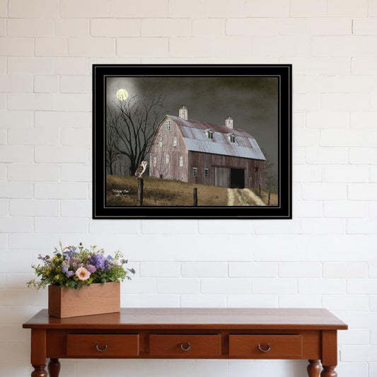 Midnight Moon 6 Black Framed Print Wall Art - Homeroots