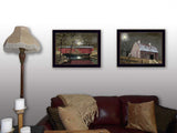 Midnight Moon 7 Black Framed Print Wall Art - Homeroots - Flyclothing LLC