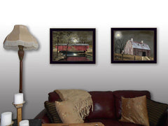 Midnight Moon 7 Black Framed Print Wall Art - Homeroots