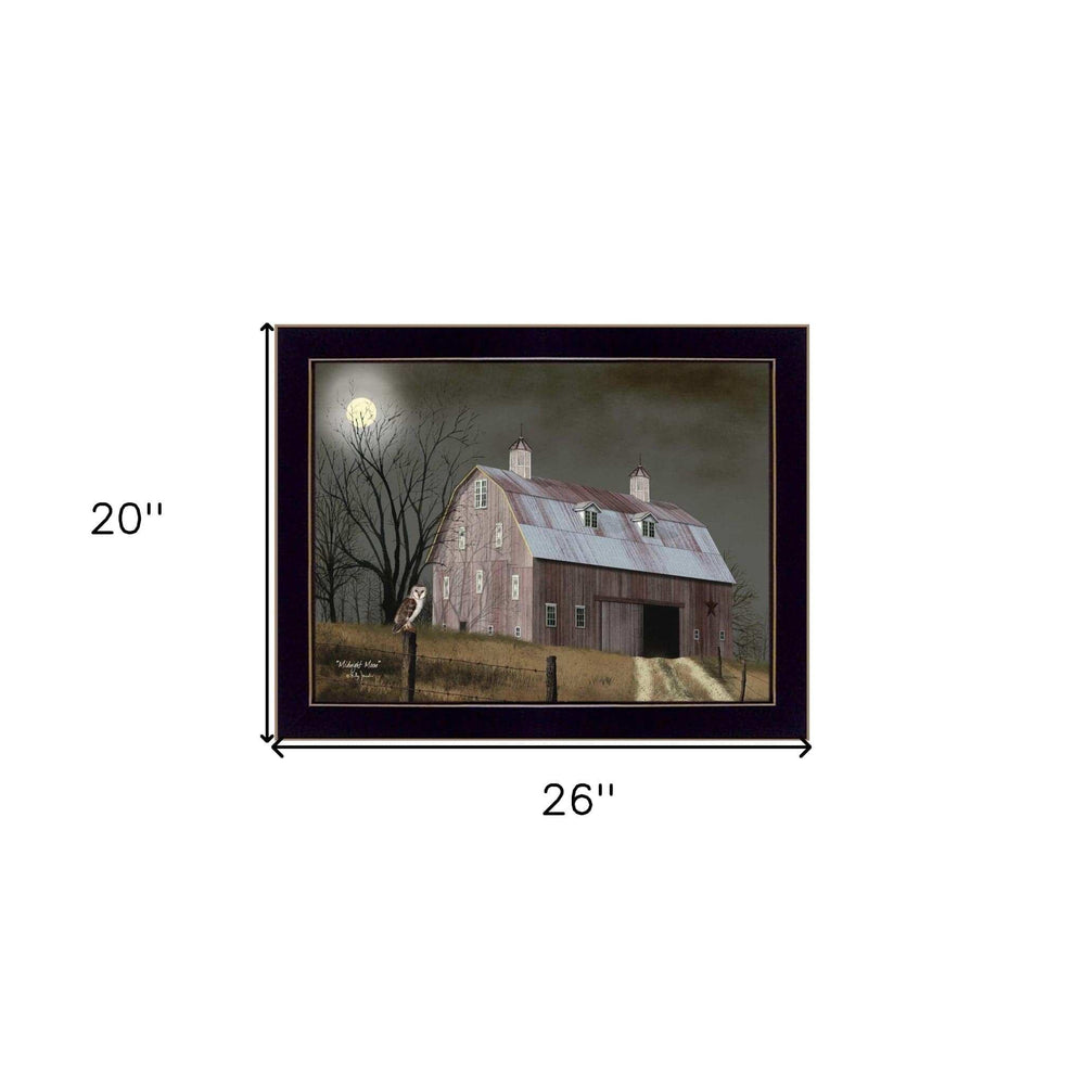 Midnight Moon 7 Black Framed Print Wall Art - Homeroots - Flyclothing LLC