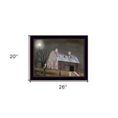 Midnight Moon 7 Black Framed Print Wall Art - Homeroots