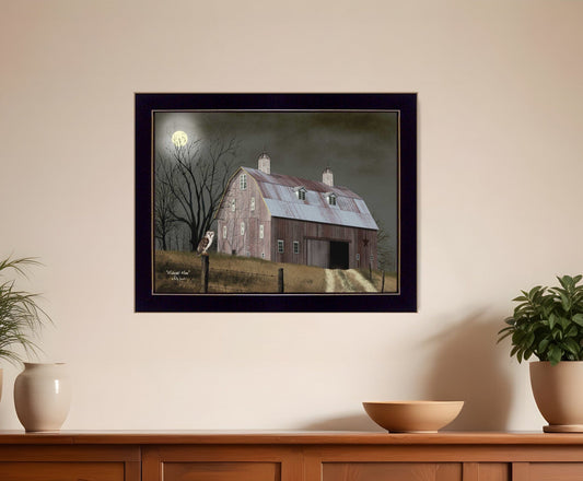 Midnight Moon 7 Black Framed Print Wall Art - Homeroots