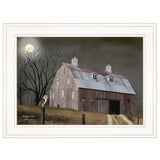Midnight Moon 2 White Framed Print Wall Art - Homeroots
