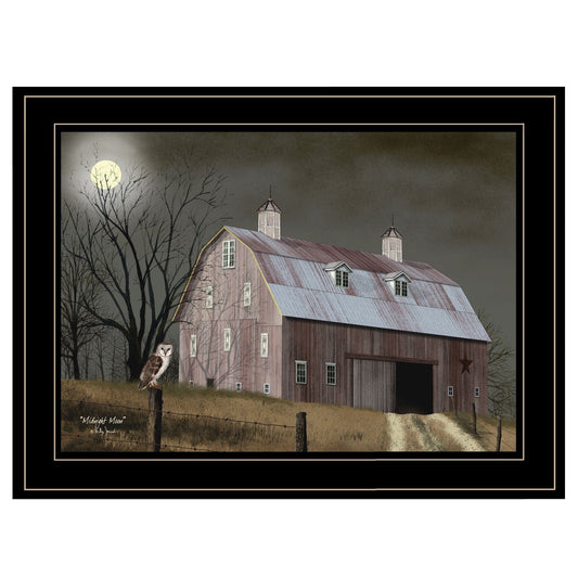 Midnight Moon 3 Black Framed Print Wall Art - Homeroots