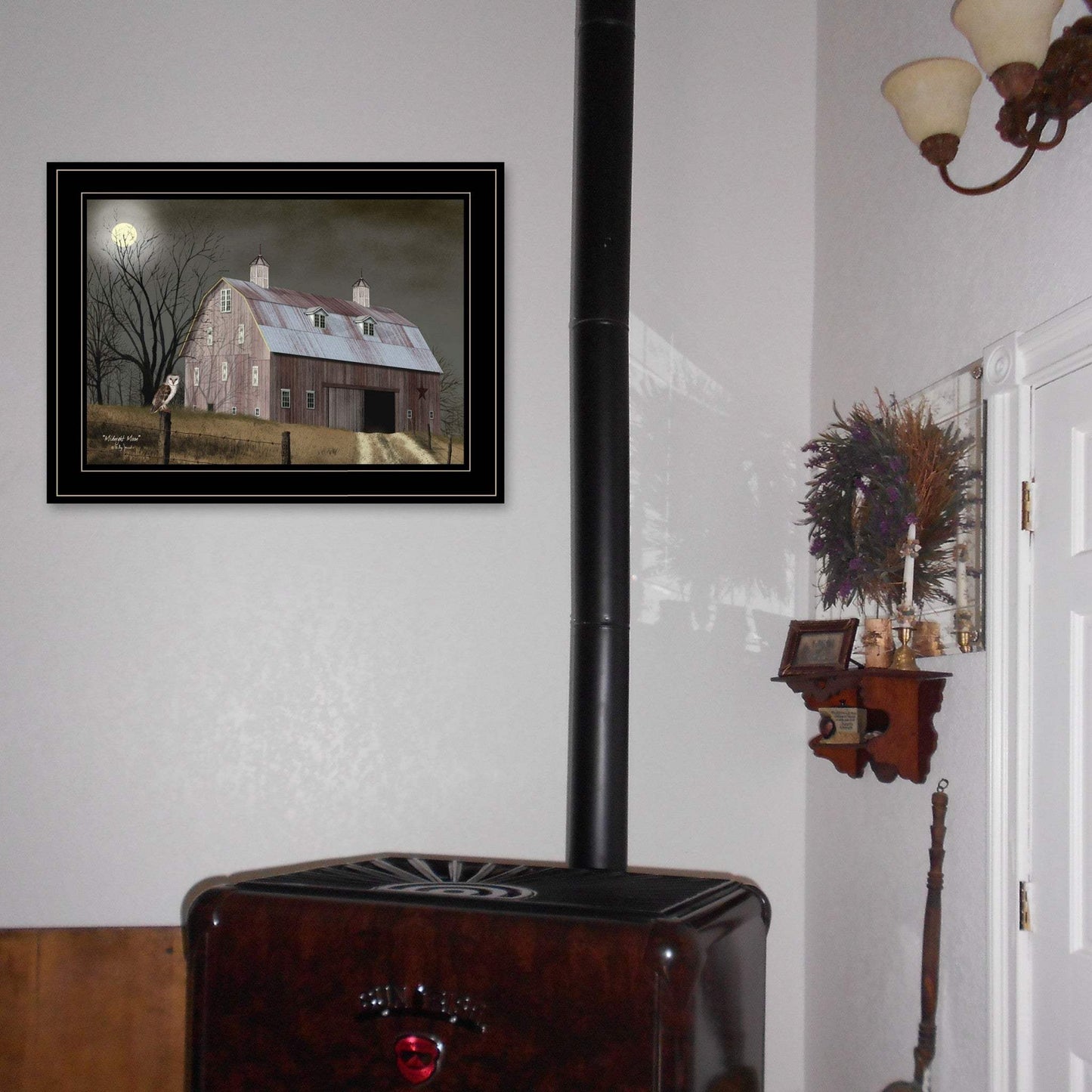 Midnight Moon 3 Black Framed Print Wall Art - Homeroots - Flyclothing LLC