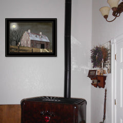 Midnight Moon 3 Black Framed Print Wall Art - Homeroots