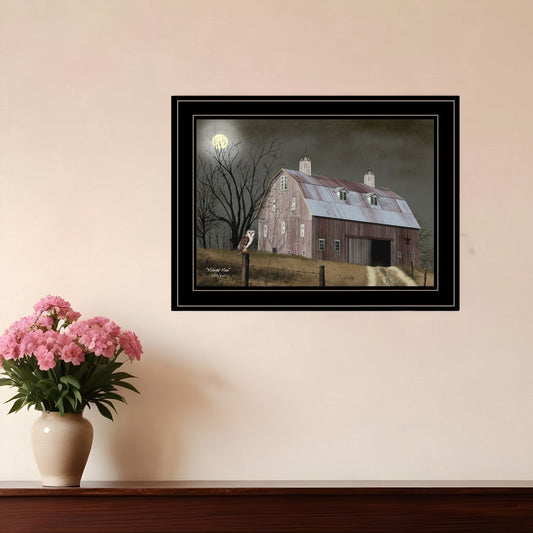Midnight Moon 3 Black Framed Print Wall Art - Homeroots
