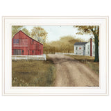Summer in the Country 1 White Framed Print Wall Art - Homeroots