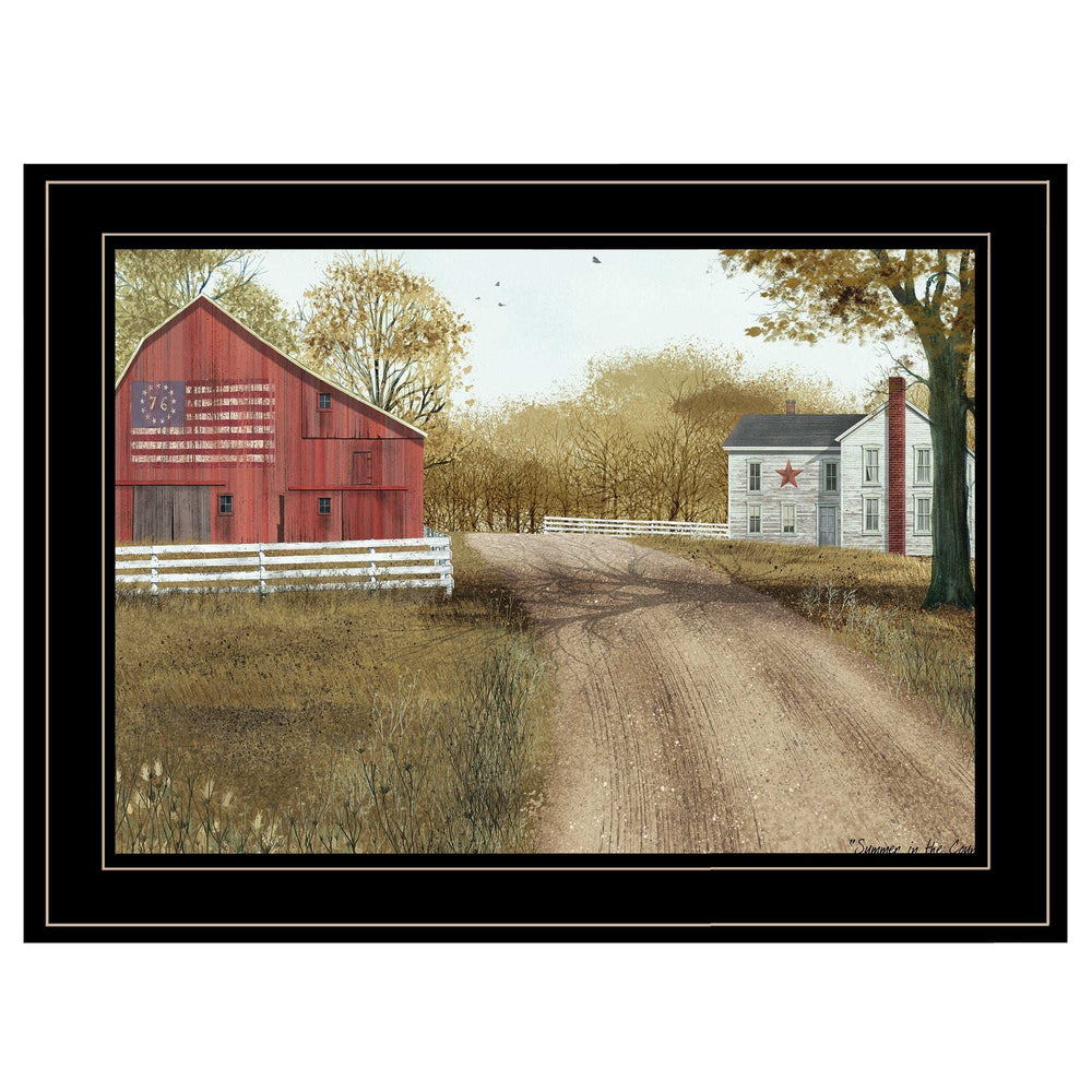 Summer in the Country 2 Black Framed Print Wall Art - Homeroots - Flyclothing LLC