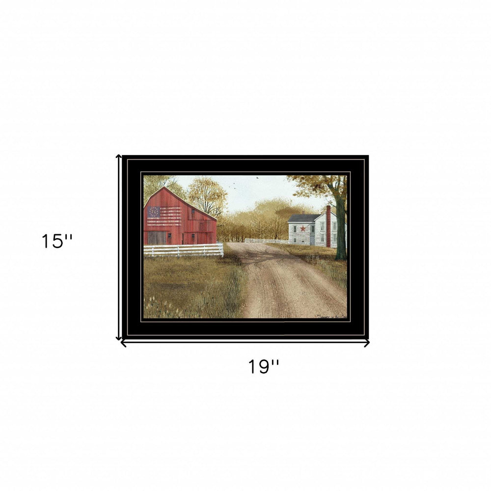 Summer in the Country 2 Black Framed Print Wall Art - Homeroots - Flyclothing LLC