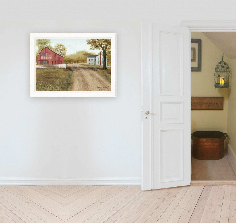 Summer in the Country 3 White Framed Print Wall Art - Homeroots - Flyclothing LLC