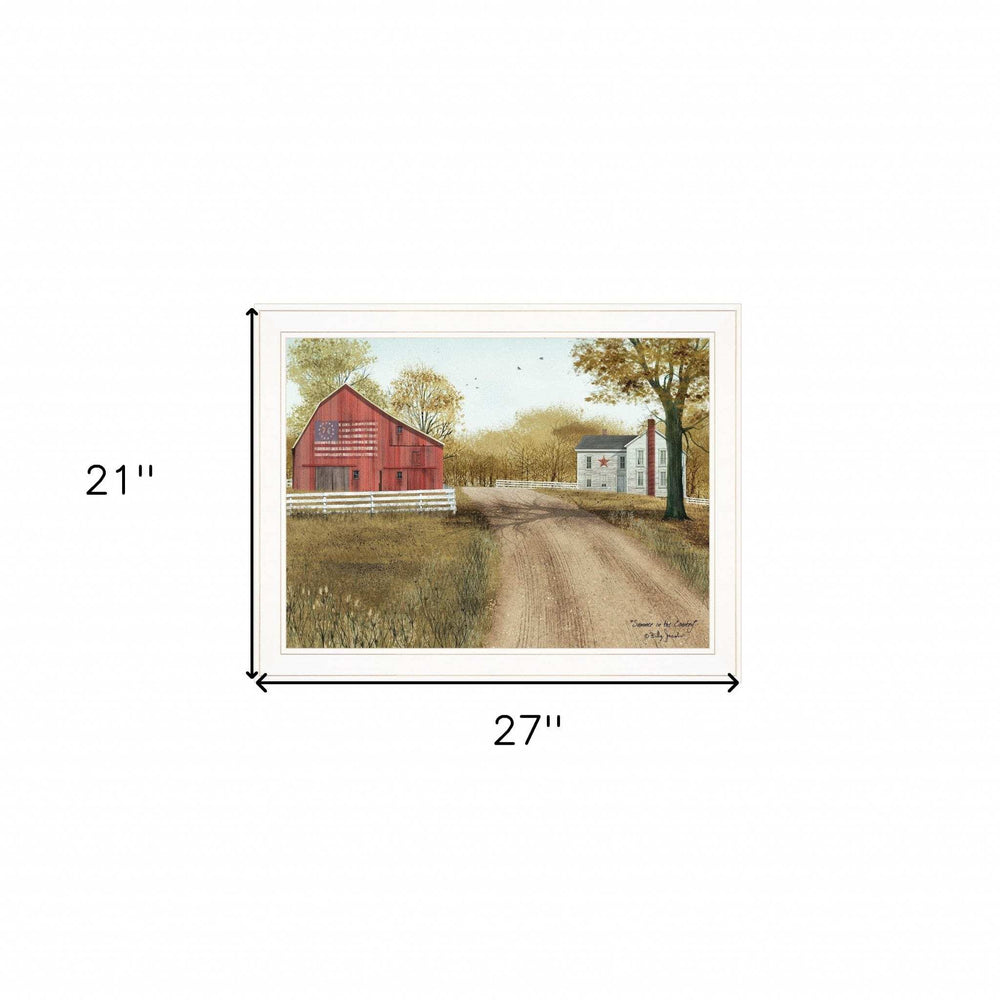 Summer in the Country 3 White Framed Print Wall Art - Homeroots - Flyclothing LLC