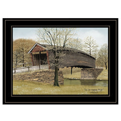 The Old Humpback Bridge 2 Black Framed Print Wall Art - Homeroots