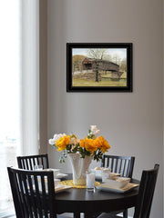 The Old Humpback Bridge 2 Black Framed Print Wall Art - Homeroots