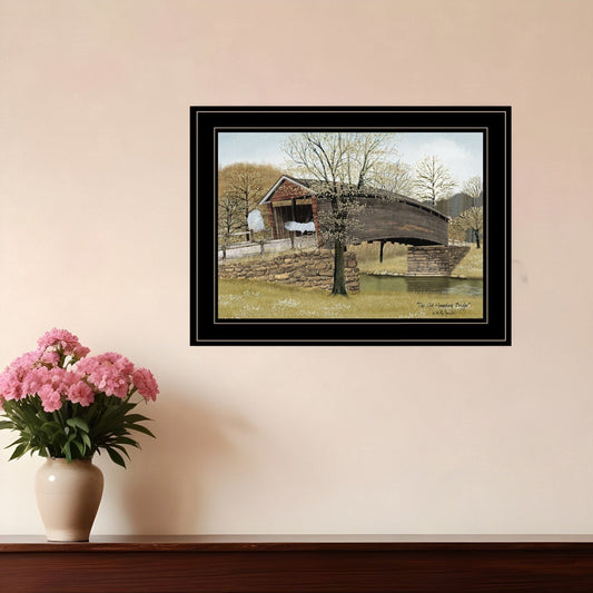 The Old Humpback Bridge 2 Black Framed Print Wall Art - Homeroots