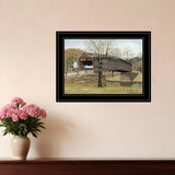 The Old Humpback Bridge 2 Black Framed Print Wall Art - Homeroots