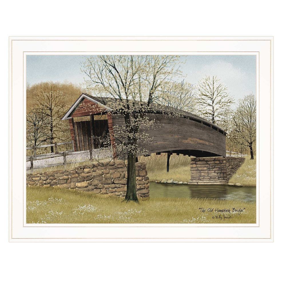 The Old Humpback Bridge 3 White Framed Print Wall Art - Homeroots - Flyclothing LLC