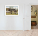 The Old Humpback Bridge 3 White Framed Print Wall Art - Homeroots