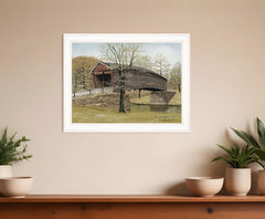 The Old Humpback Bridge 3 White Framed Print Wall Art - Homeroots
