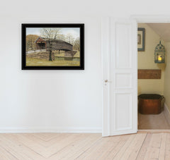 The Old Humpback Bridge 4 Black Framed Print Wall Art - Homeroots