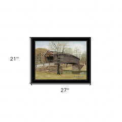 The Old Humpback Bridge 4 Black Framed Print Wall Art - Homeroots