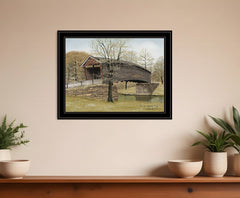 The Old Humpback Bridge 4 Black Framed Print Wall Art - Homeroots