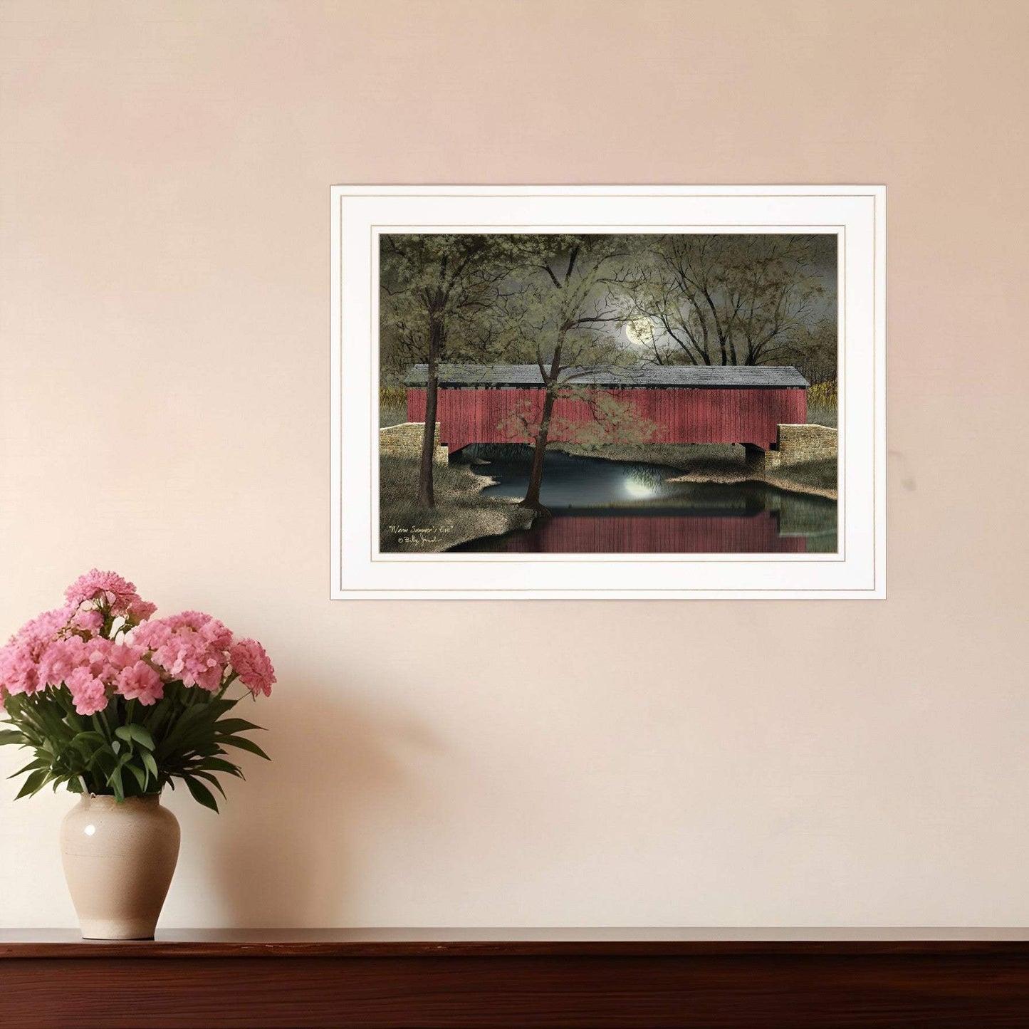Warm Summers Eve 1 White Framed Print Wall Art - Homeroots - Flyclothing LLC